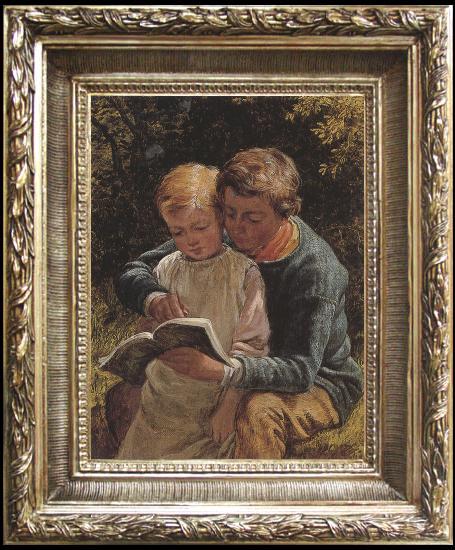 framed  William Bromley The Lesson (mk37), Ta021s